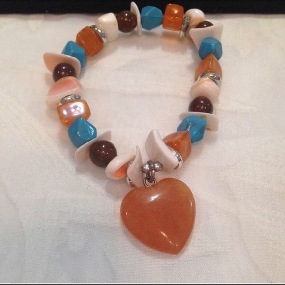 Vintage Multi-Stone Bracelet And Earrings - Picture 3 of 4